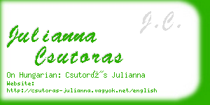 julianna csutoras business card